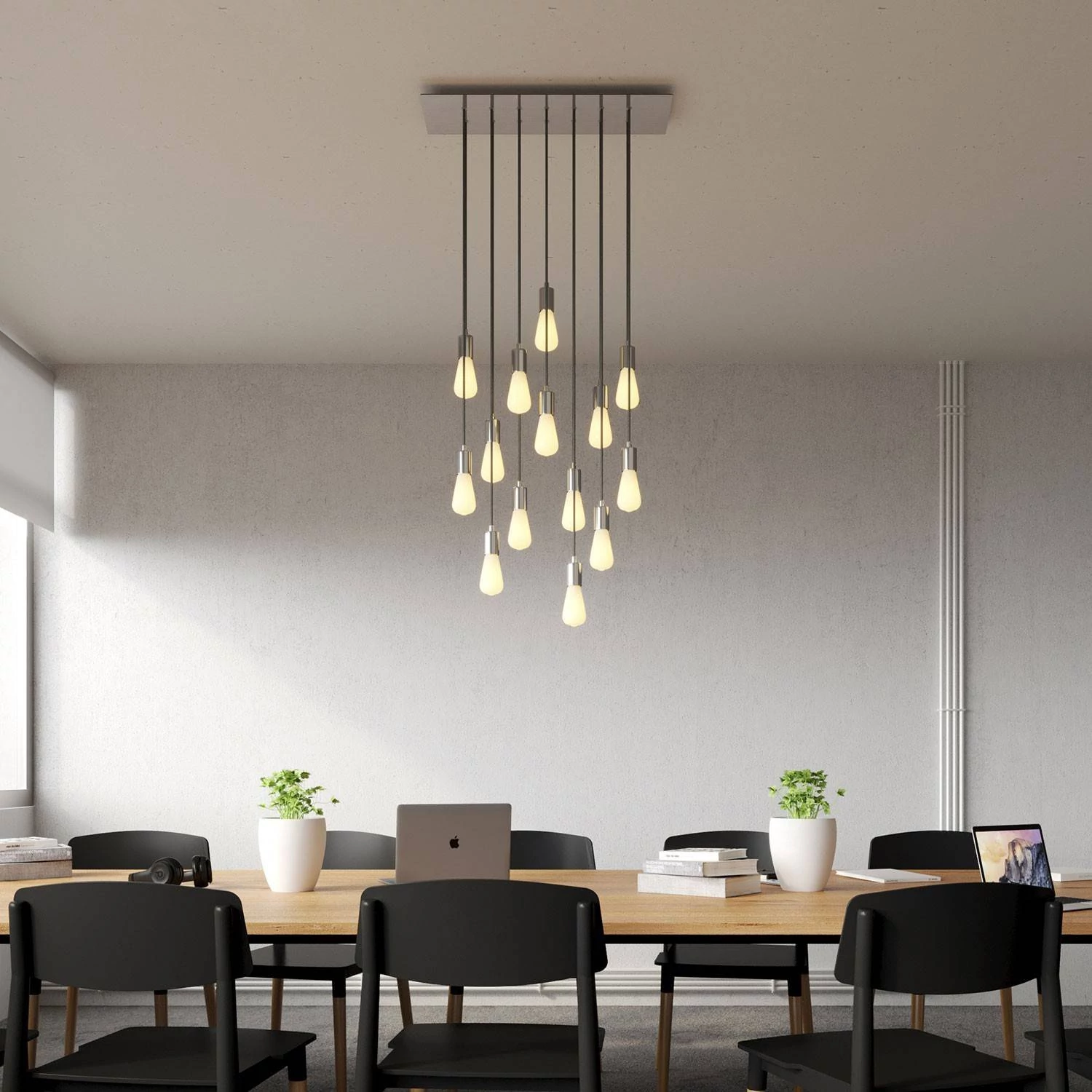 Rosetón XXL rectangular Ros One con 14 agujeros
