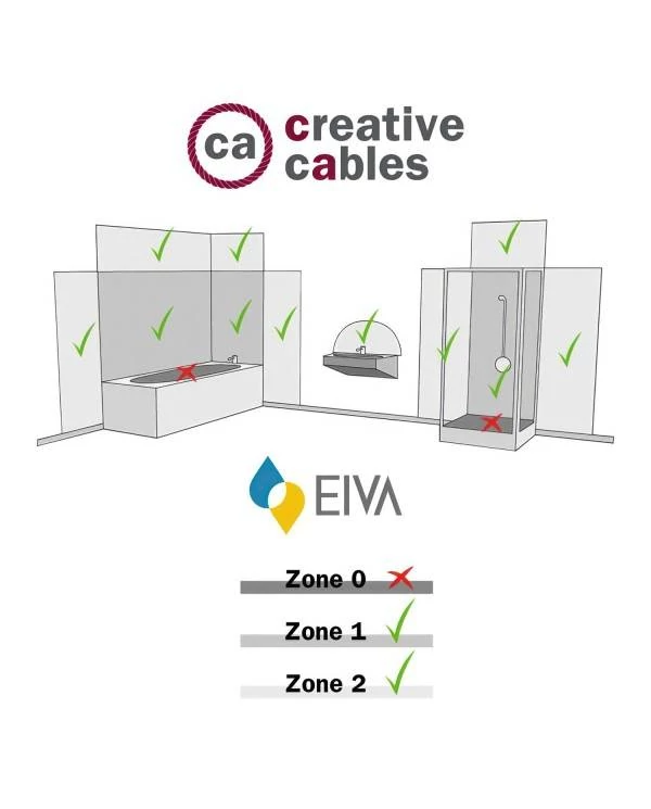 Fermaluce EIVA con pantalla Diamond, lámpara orientable