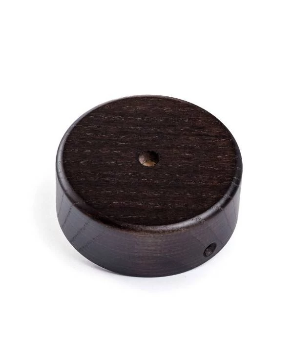 Kit Mini rosetón cilíndrico en madera con 1 agujero central