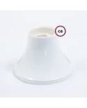 Portalámparas de pared o techo 90 ° E27 en termoplástico