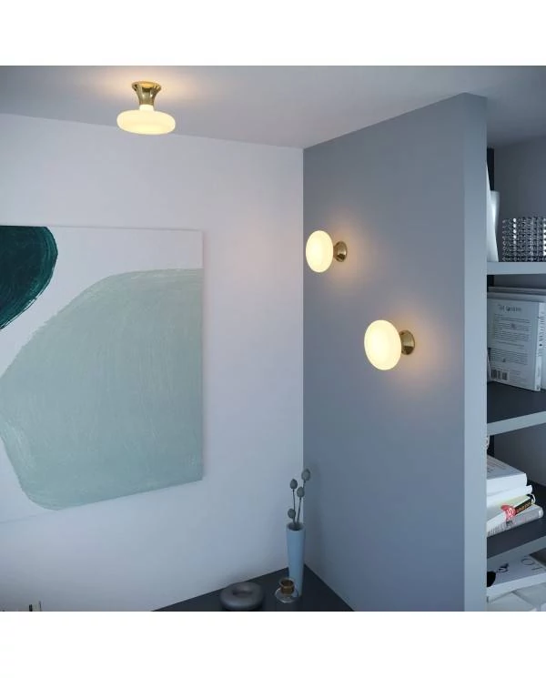 Portalámparas metálico para pared o techo