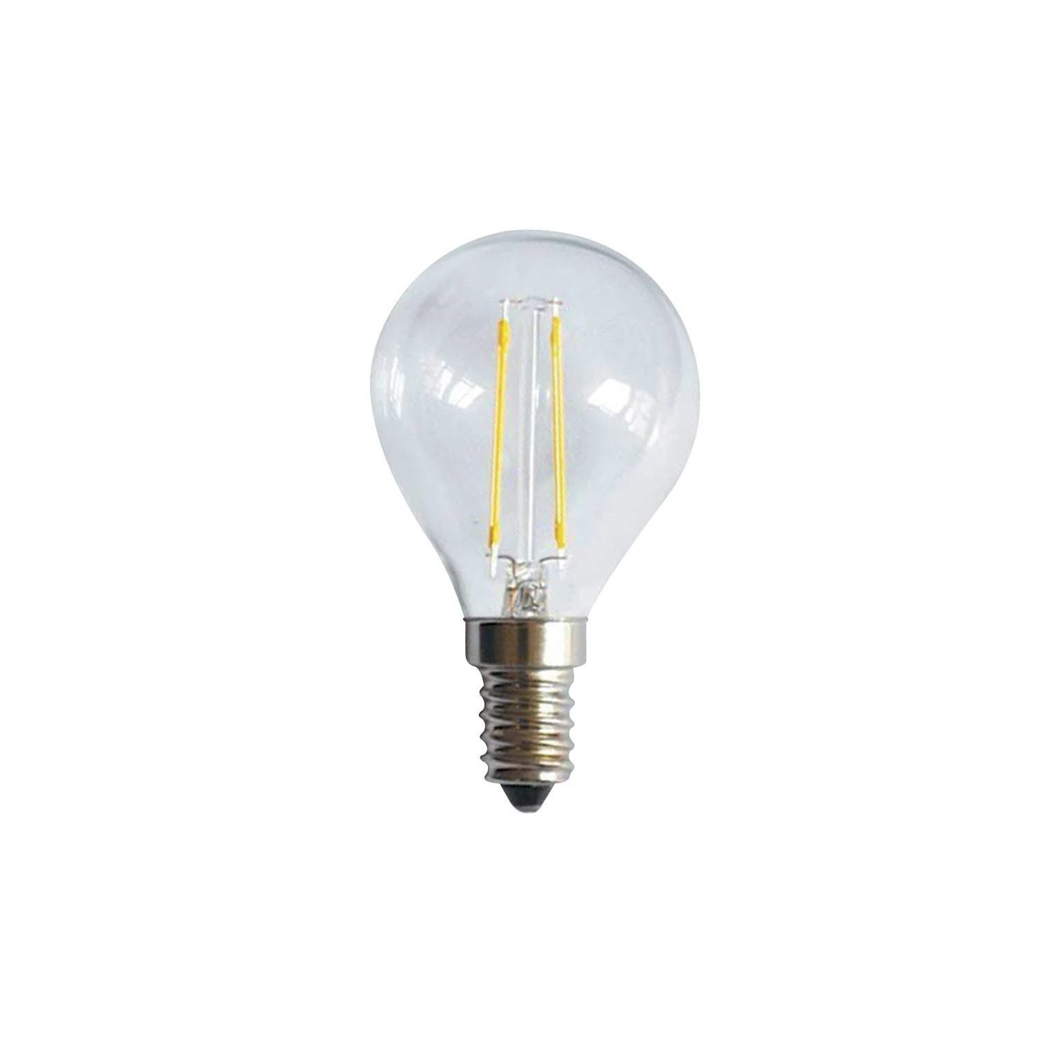 Bombilla de filamento led esfera Clear 6.5W E14 2700K