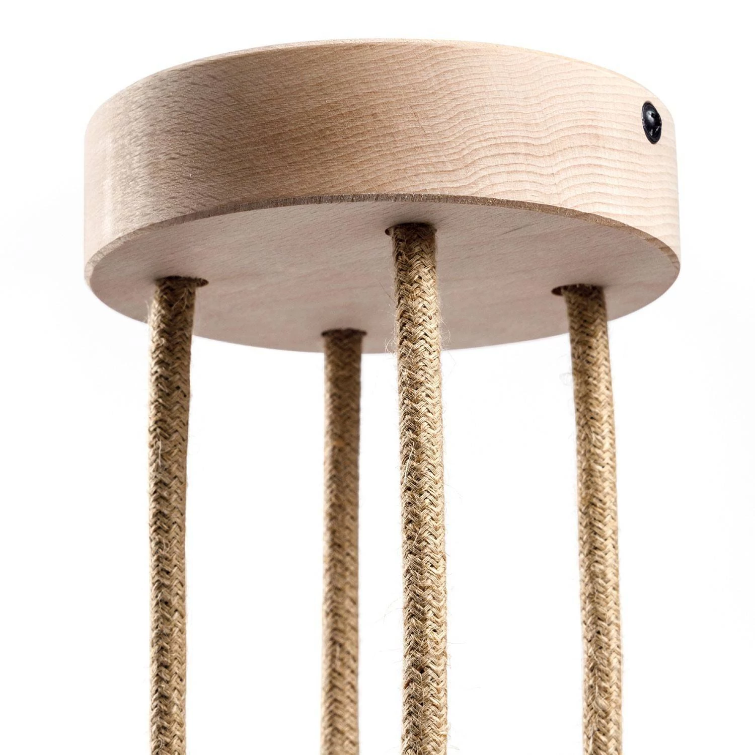 Kit rosetón cilíndrico de madera con 4 agujerosi