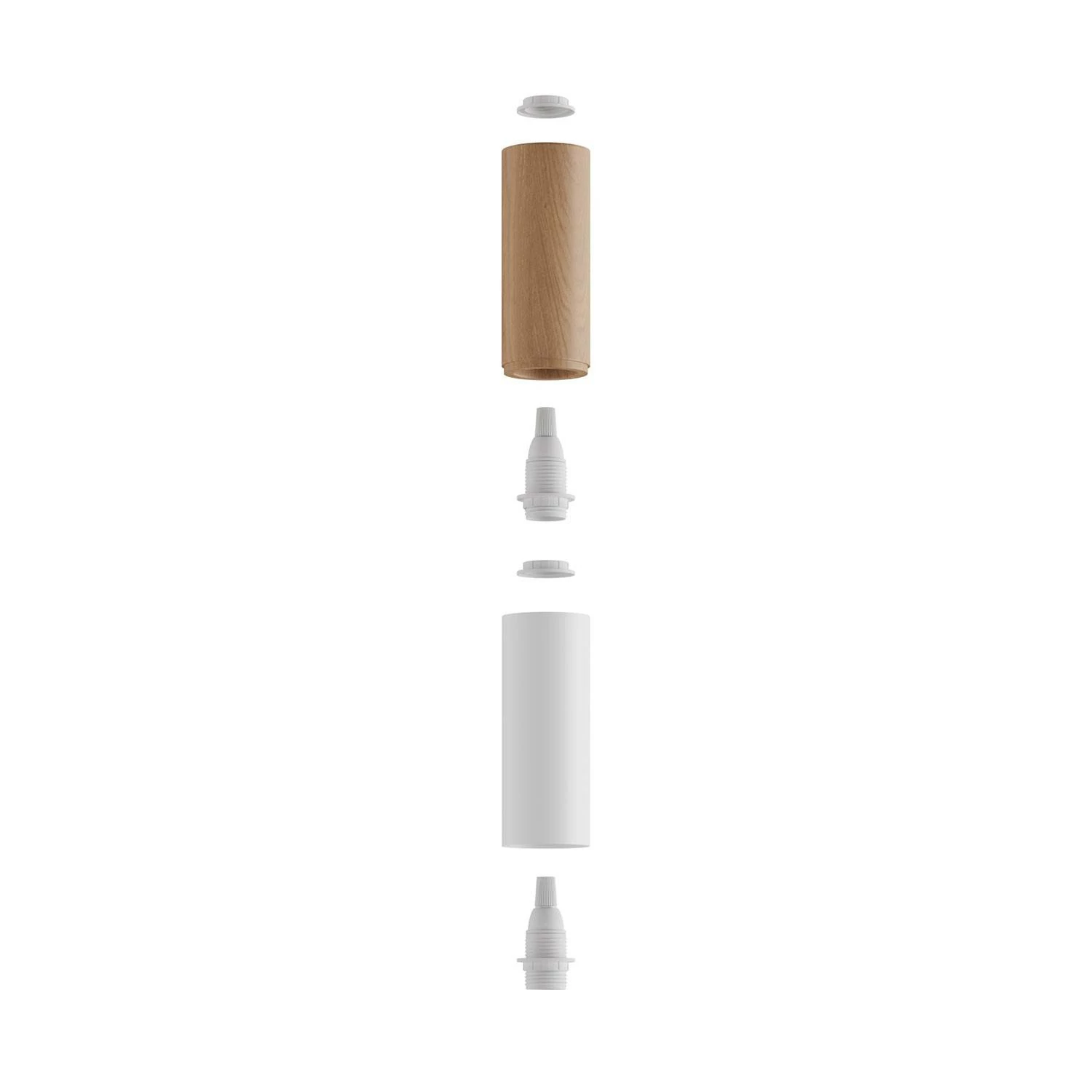 Pantalla en madera y metal Tub E15