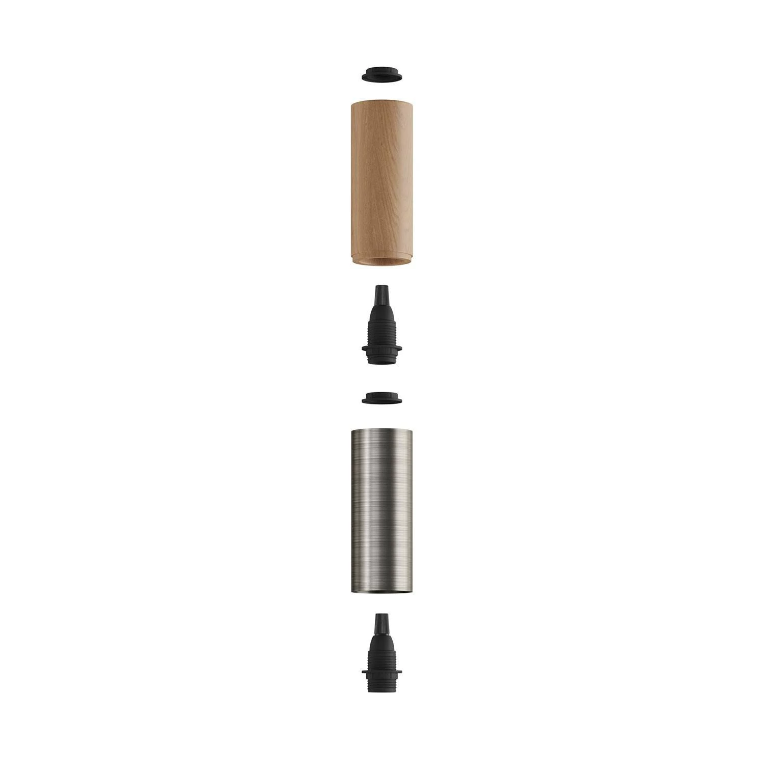 Pantalla en madera y metal Tub E15