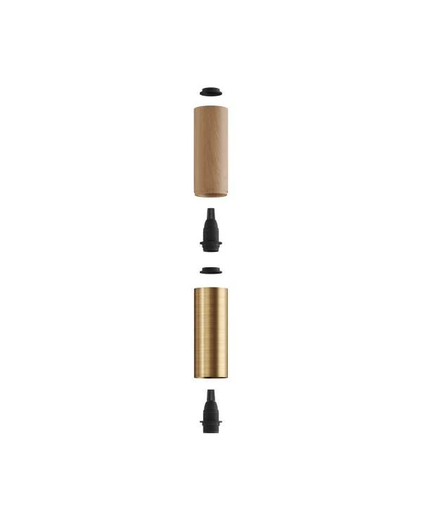 Pantalla en madera y metal Tub E15