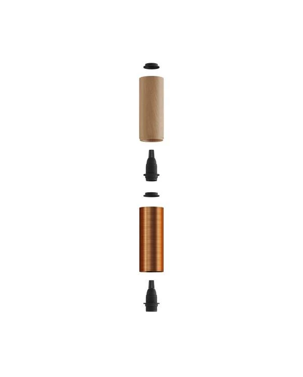 Pantalla en madera y metal Tub E15