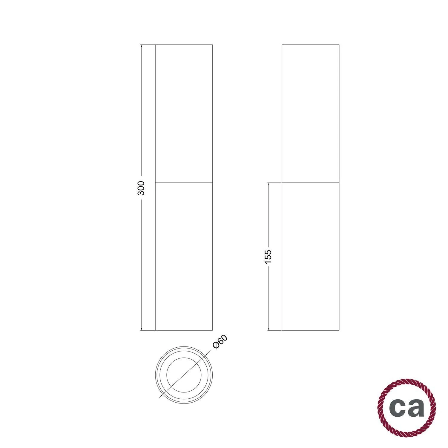 Pantalla en madera y metal Tub E15