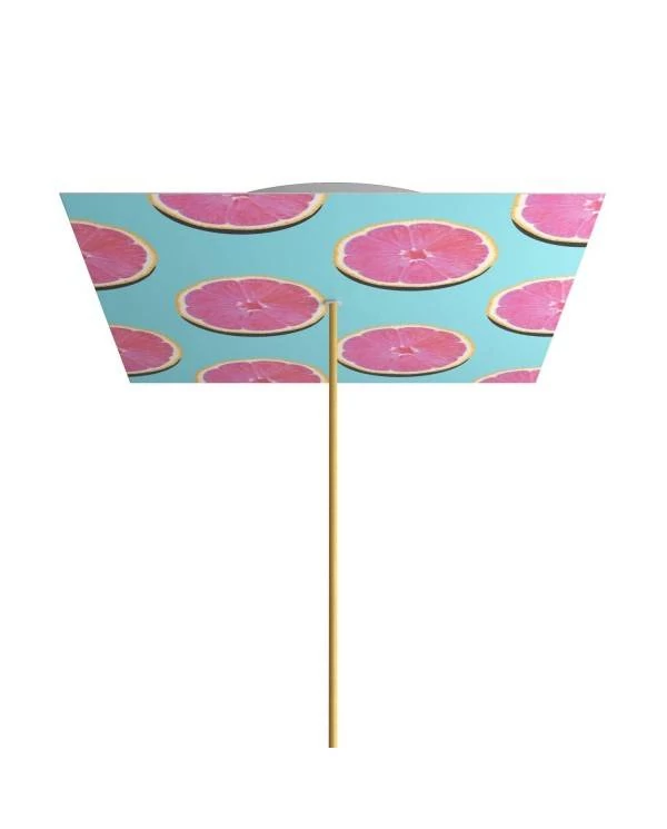 Rosetón XXL Rose-One cuadrado, 400 mm con 1 agujero y 4 agujeros laterales - PROMO