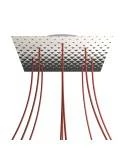 Kit rosetón XXL Rose-One cuadrado, 400 mm con 9 agujeros y 4 agujeros laterales - PROMO
