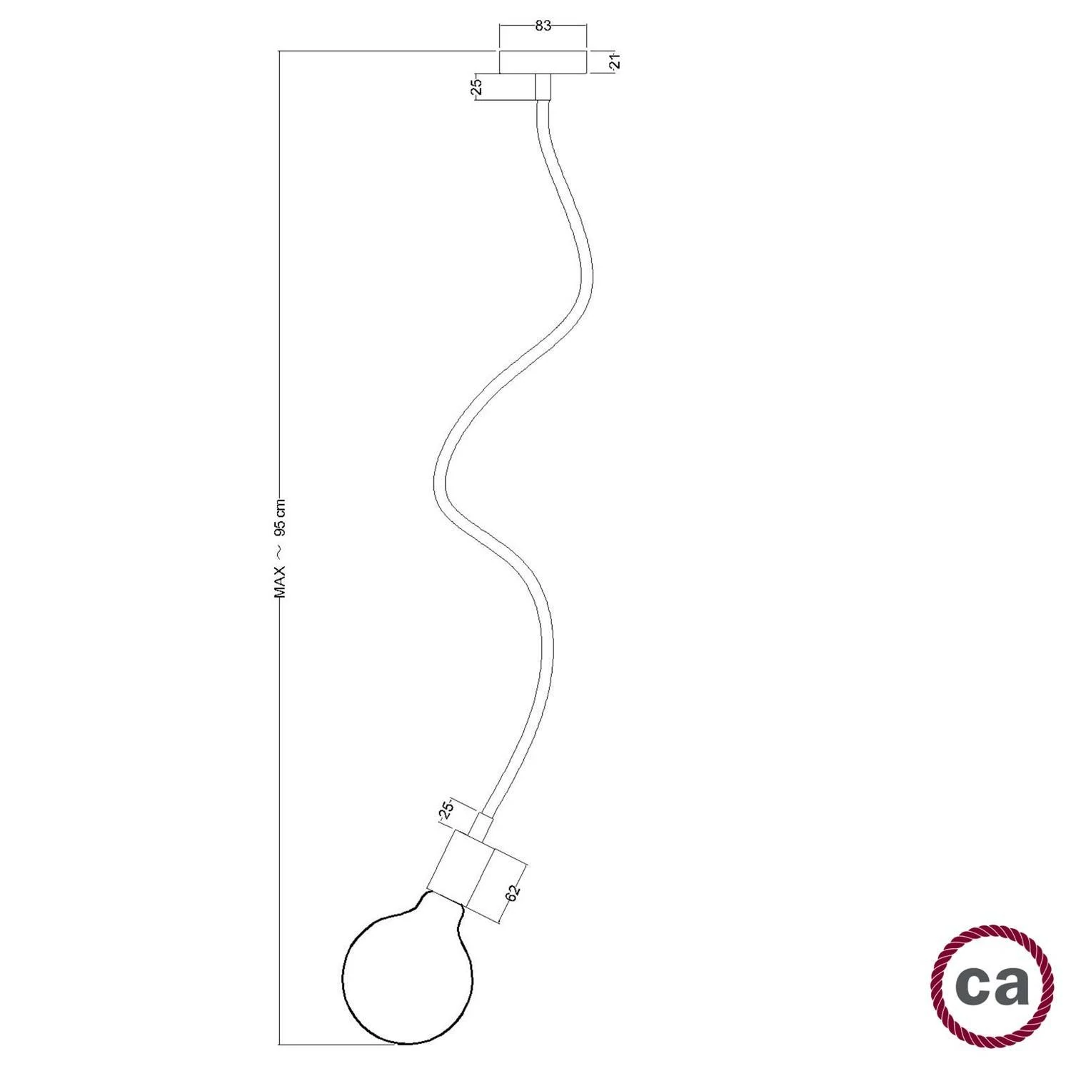 Lámpara de 90 cm de la línea Creative Flex