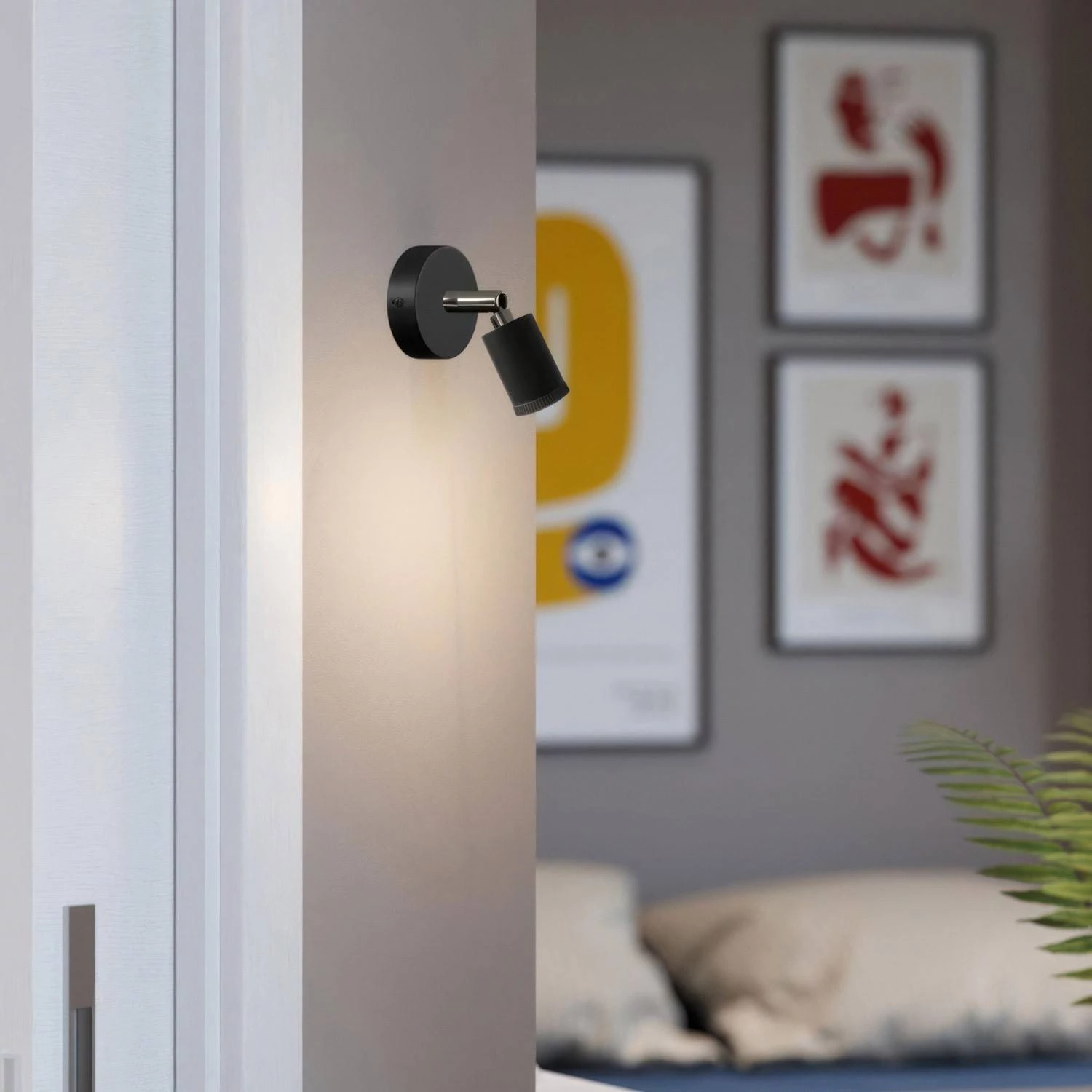 Mini SPOTLIGHT GU1d0 foco de pared o techo ajustable