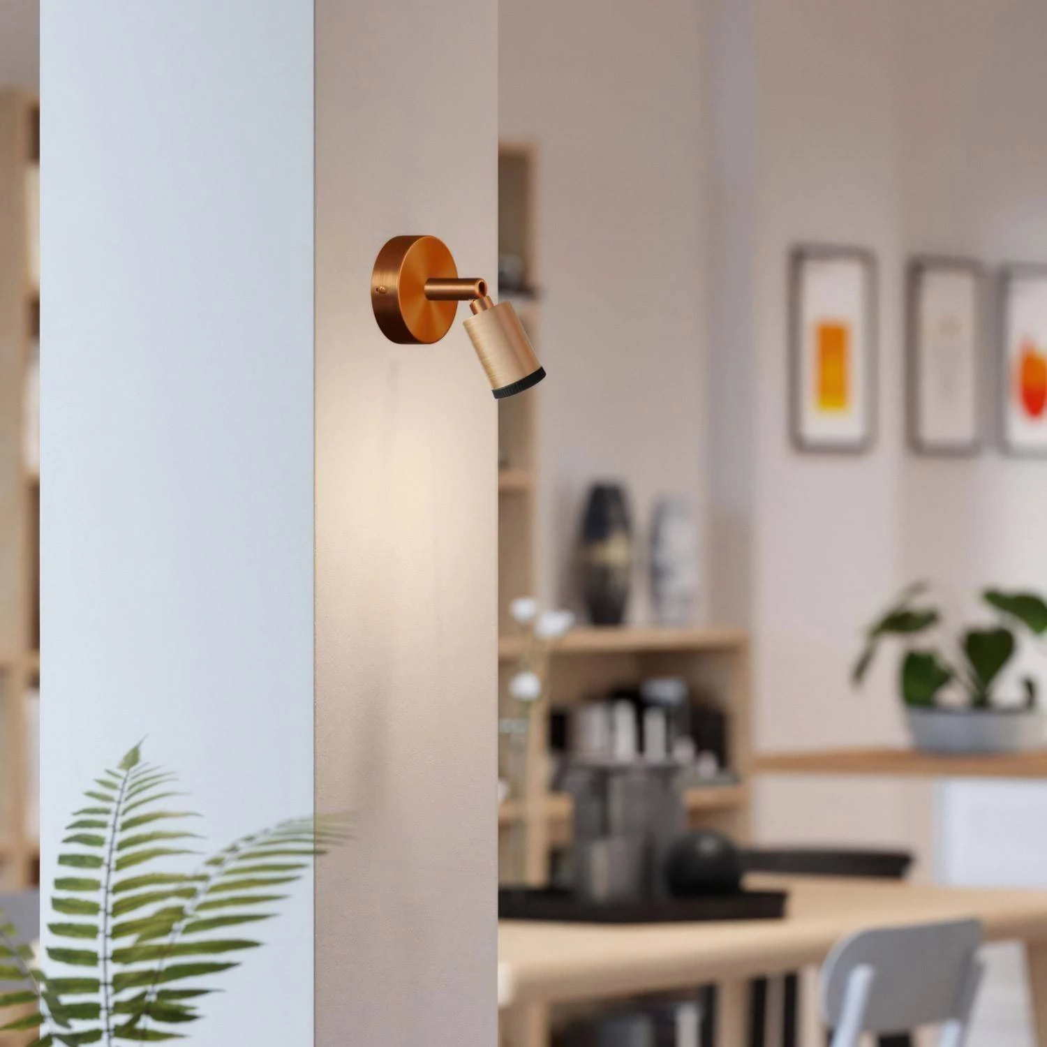 Mini SPOTLIGHT GU1d0 foco de pared o techo ajustable