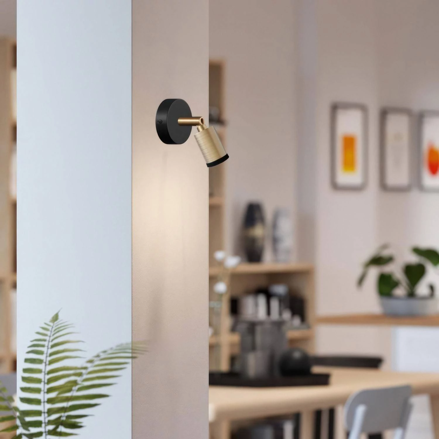 Mini SPOTLIGHT GU1d0 foco de pared o techo ajustable