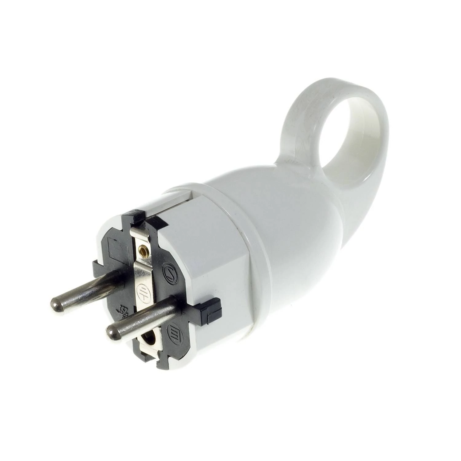 Clavija Schuko Confort con anillo 16A 250V