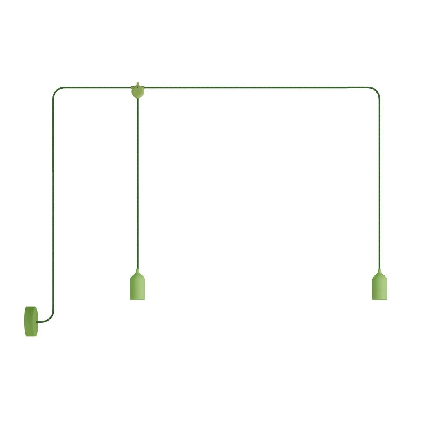 Lámpara de exterior de 2 luces con rosetón - F-Snake