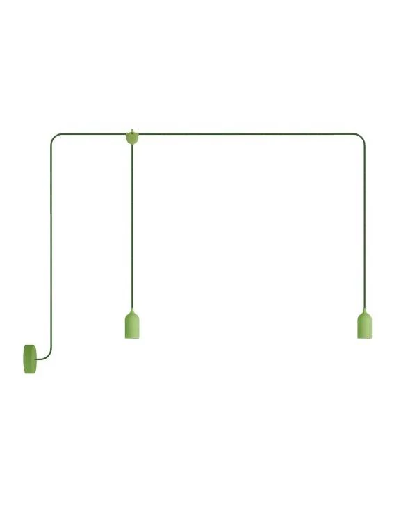 Lámpara de exterior de 2 luces con rosetón - F-Snake