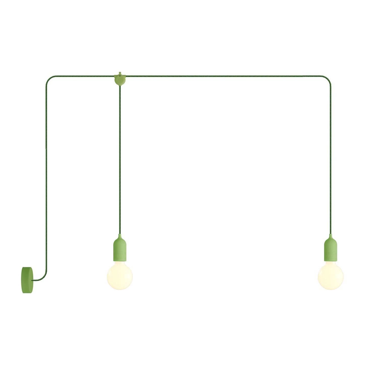 Lámpara de exterior de 2 luces con rosetón - F-Snake