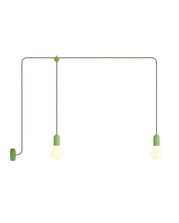 Lámpara de exterior de 2 luces con rosetón - F-Snake