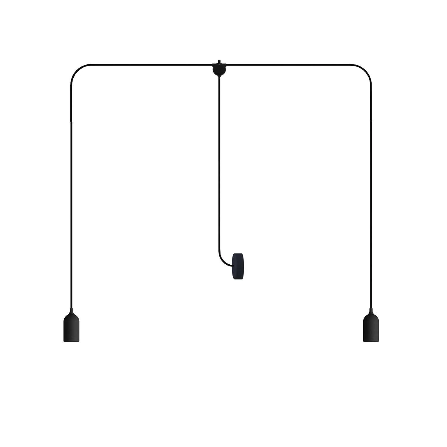 Lámpara de exterior de 2 luces con rosetón  - T-Snake