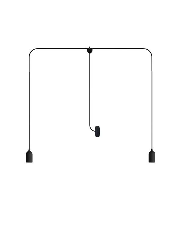 Lámpara de exterior de 2 luces con rosetón  - T-Snake