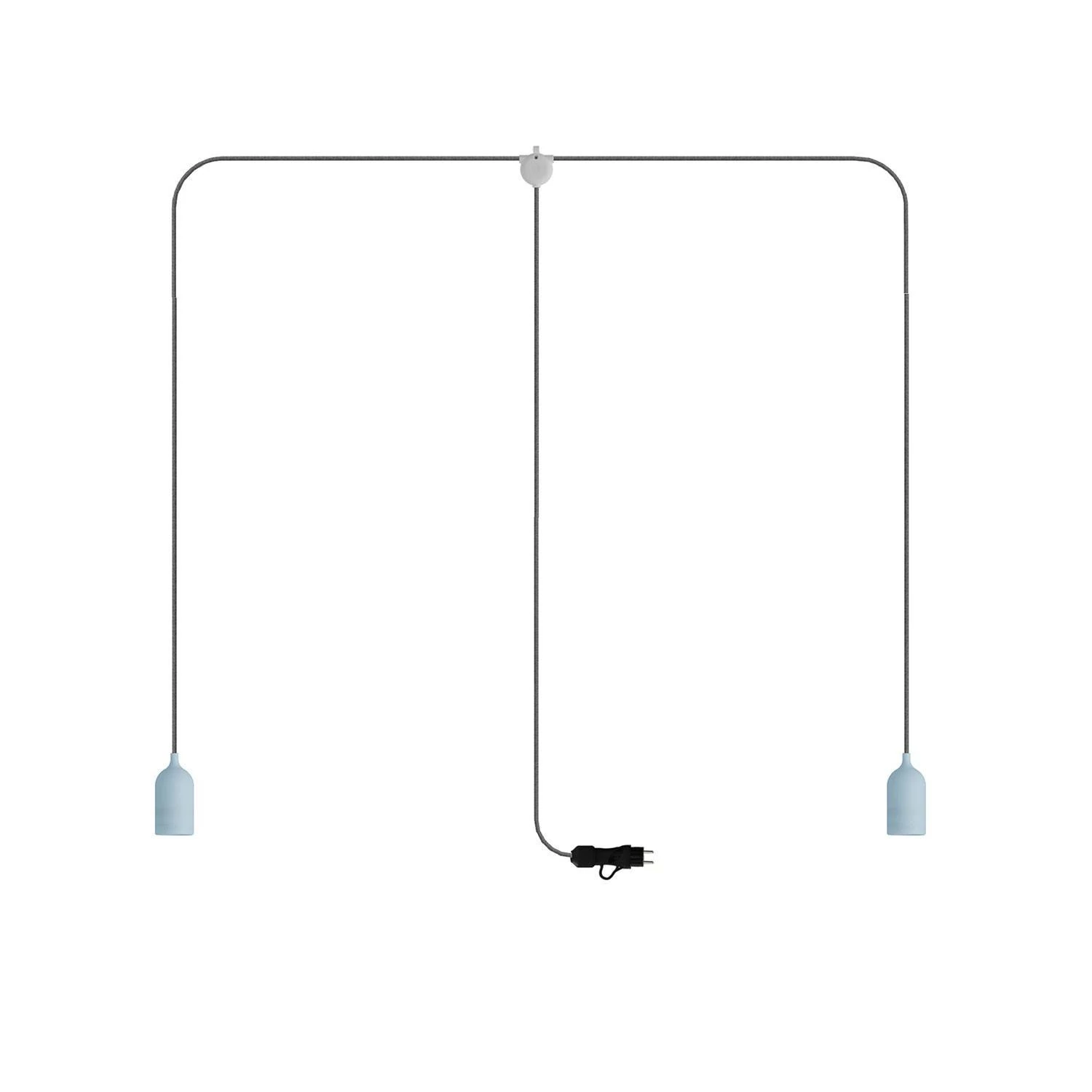 Lámpara de exterior de 2 luces portatil- T-Snake