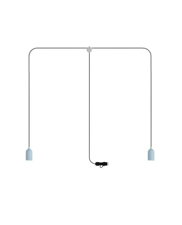 Lámpara de exterior de 2 luces portatil- T-Snake