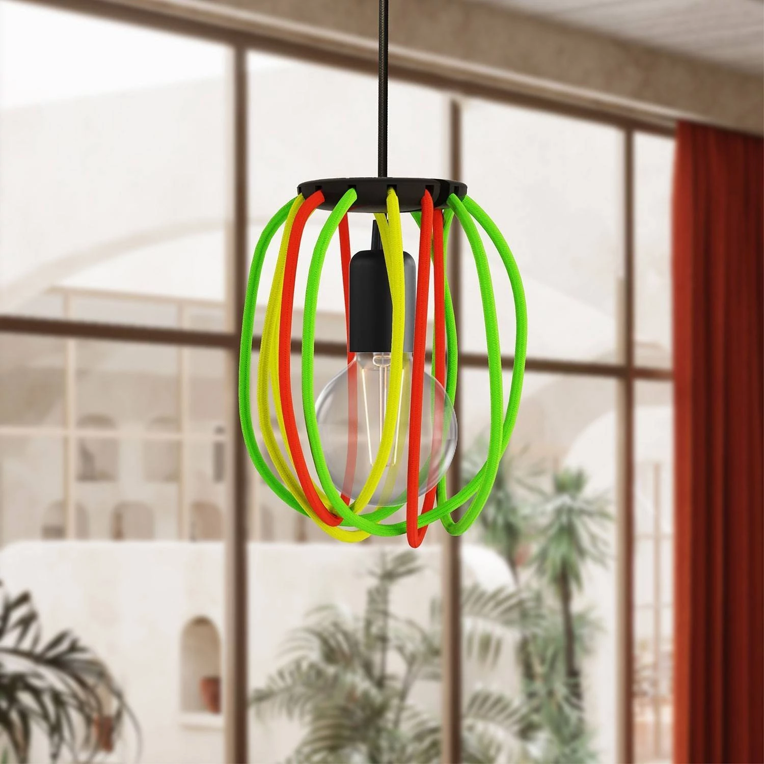 Pantalla Cablò negra 50 cm