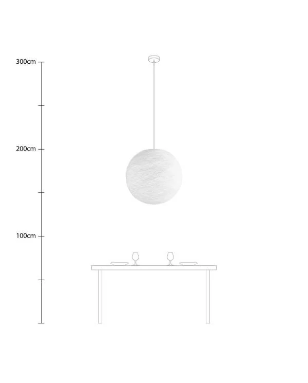 Pantalla Sfera Light en hilo - hecho a mano
