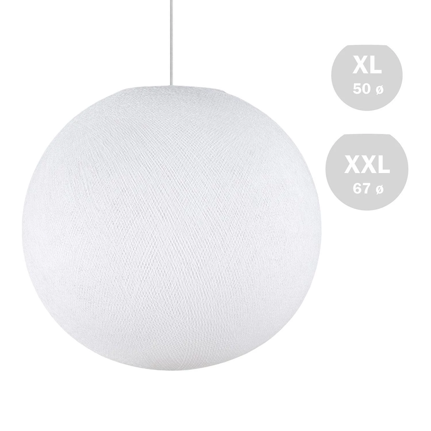 Pantalla Sfera Light en hilo - hecho a mano