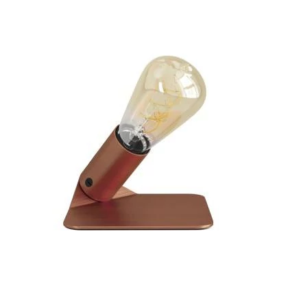 SI! Lámpara de sobremesa 5V con bombilla ST64 y base metálica