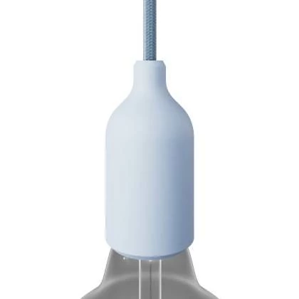 Portalámparas E27 de silicona con cable oculto