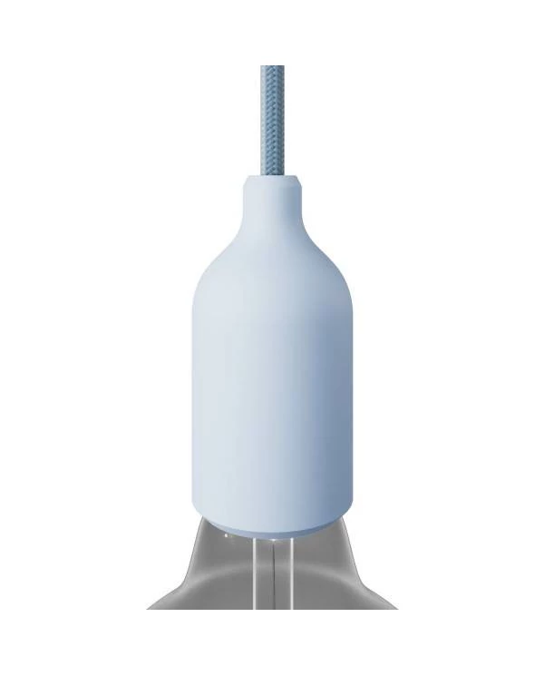 Portalámparas E27 de silicona con cable oculto