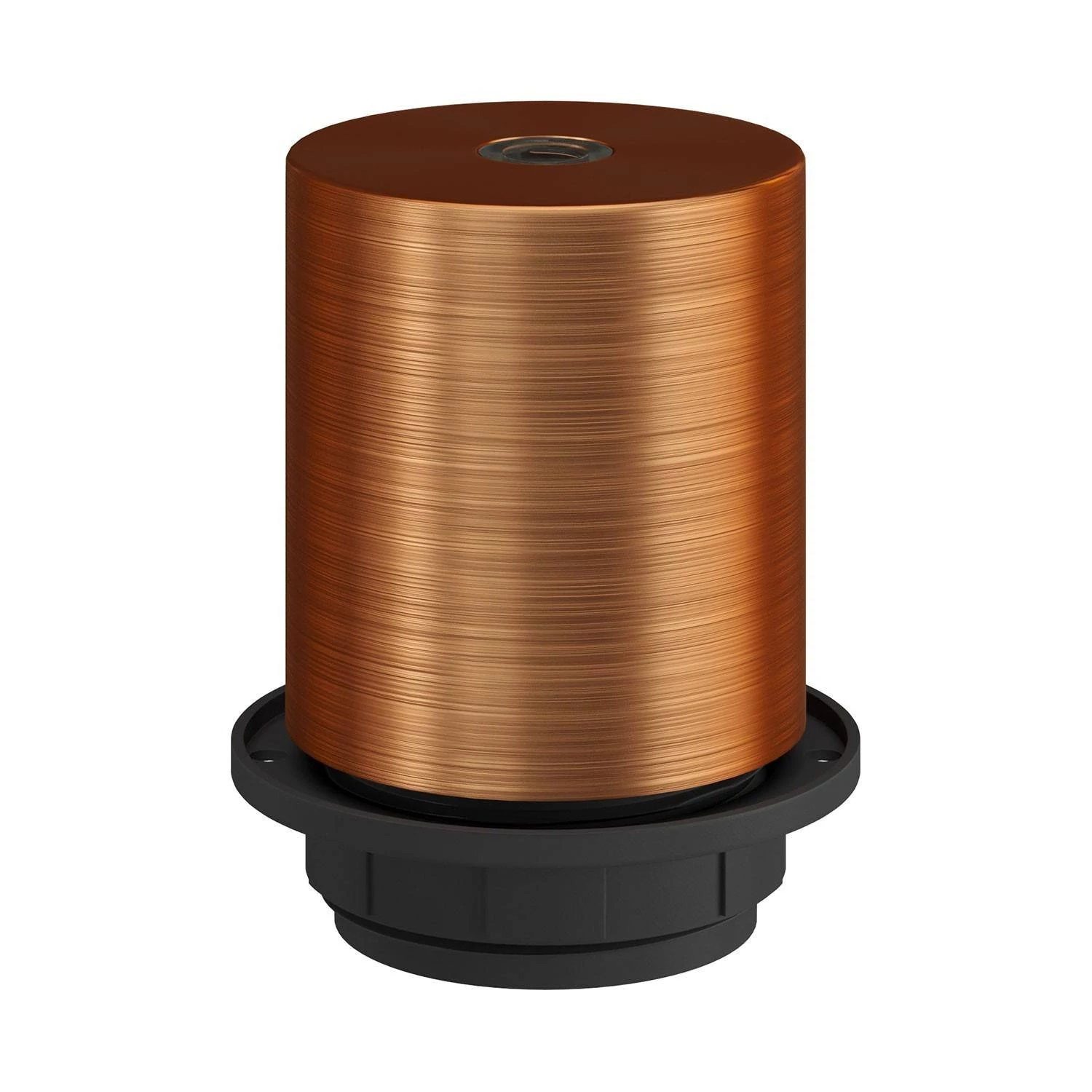 Kit portalámparas E27 semi-roscado con abrazadera de cable oculta