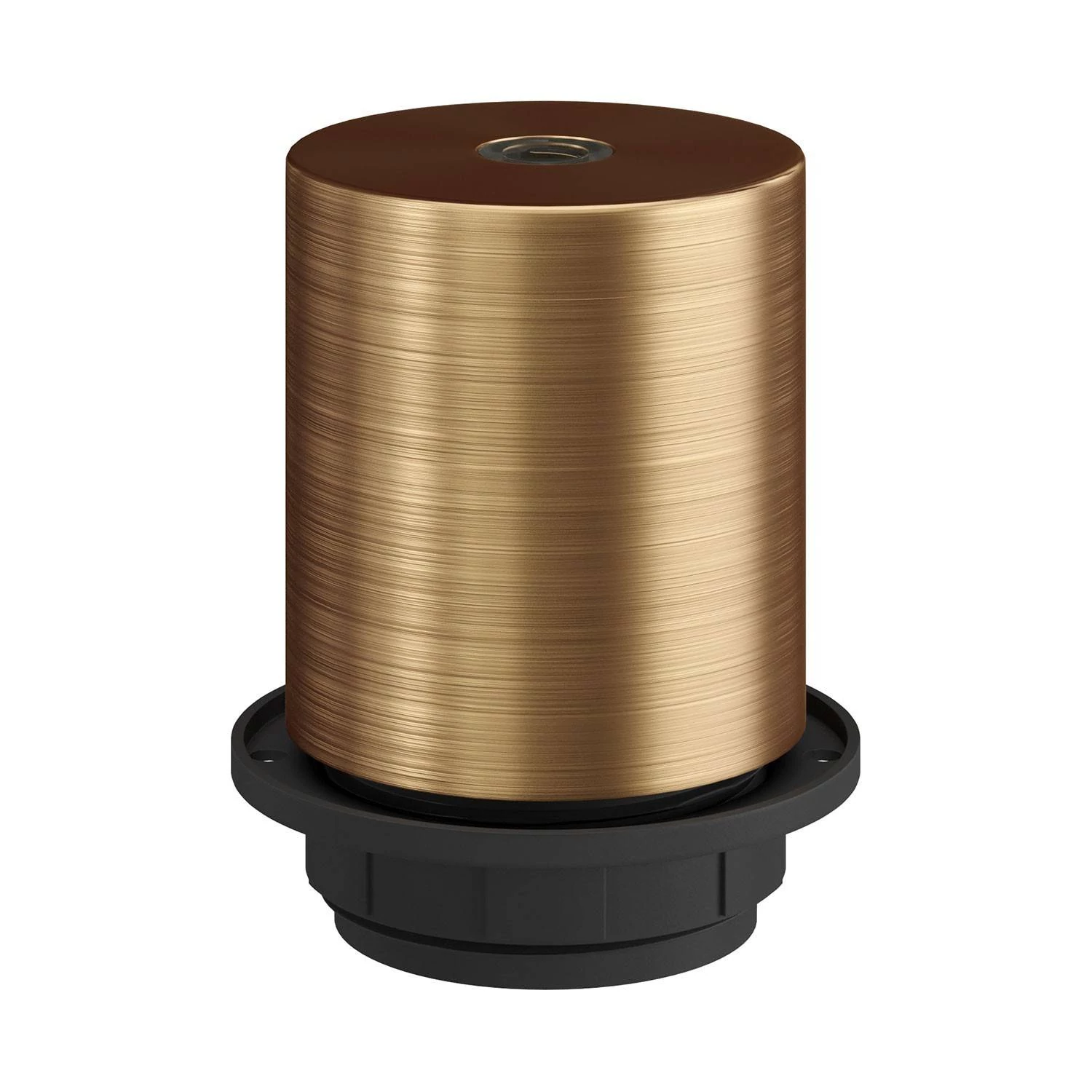 Kit portalámparas E27 semi-roscado con abrazadera de cable oculta