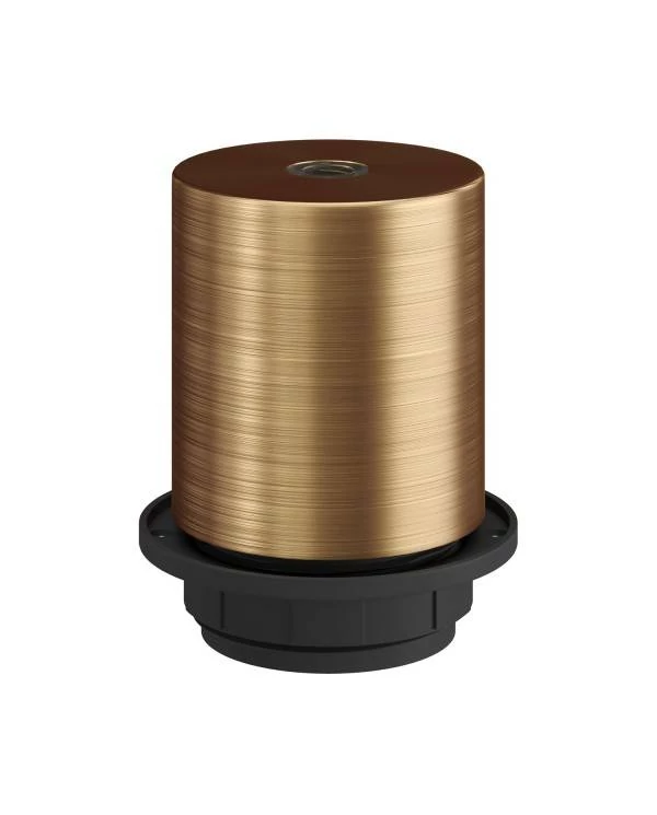 Kit portalámparas E27 semi-roscado con abrazadera de cable oculta