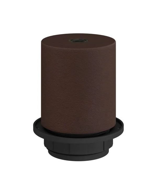Kit portalámparas E27 semi-roscado con abrazadera de cable oculta