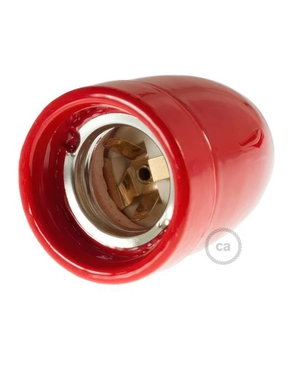Kit portalámparas de porcelana E27