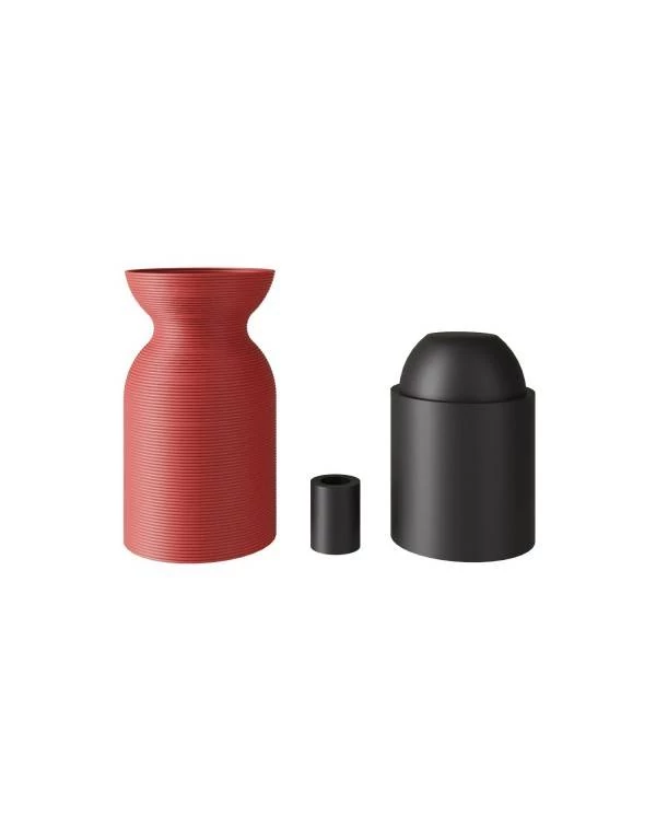 Portalámparas E27 en plástico reciclado con impresora 3D
