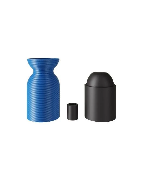Portalámparas E27 en plástico reciclado con impresora 3D