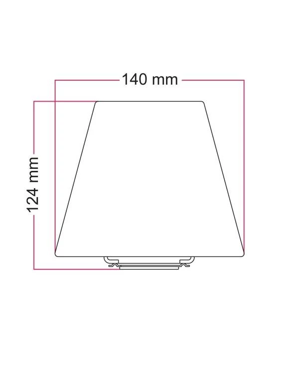 Mini pantalla Impero E27 en tela para lámpara de mesa o aplique