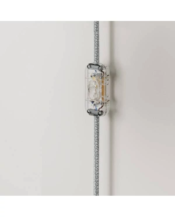 Aplique de pared de metal con enchufe