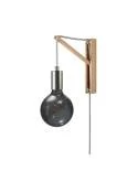 Aplique de pared de metal con enchufe