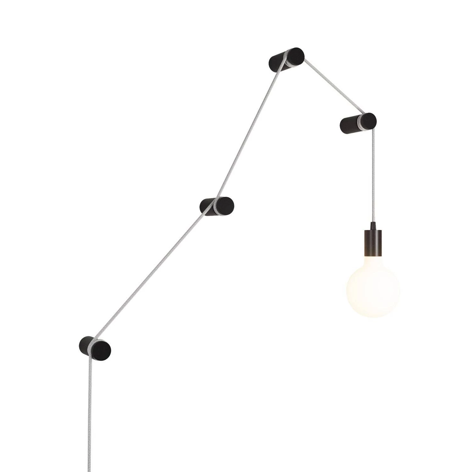 Lámpara portátil con 4 pasacables de madera