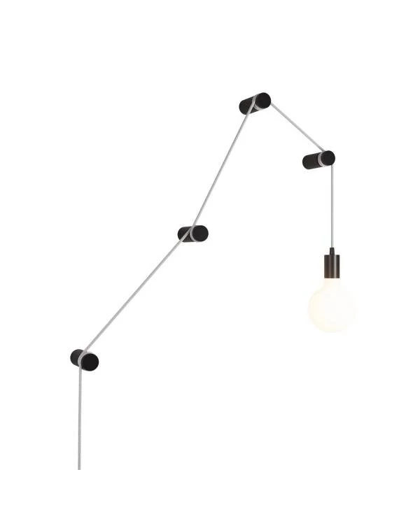 Lámpara portátil con 4 pasacables de madera