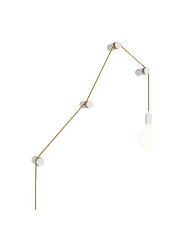 Lámpara portátil con 4 pasacables de madera
