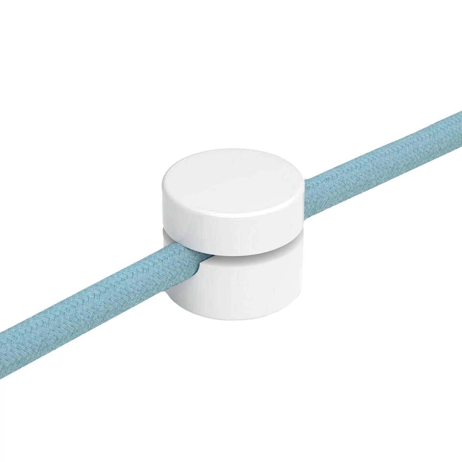 Fijación a pared prensaestopas universal para cable textil
