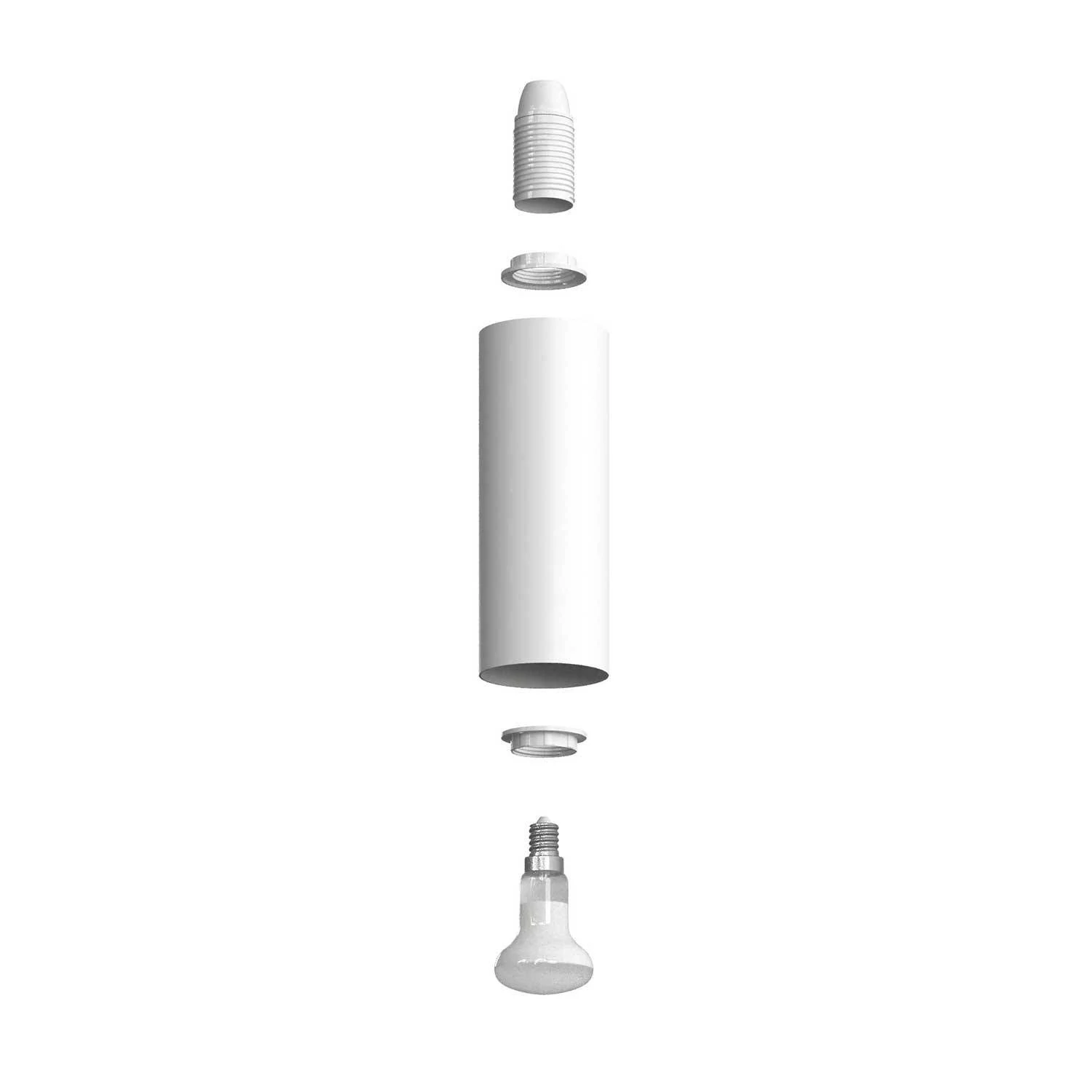Foco orientable Filè, lámpara de pared con Tub-E14