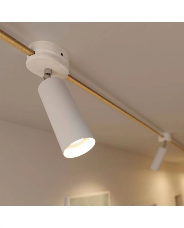 Foco orientable Filè, lámpara de pared con Tub-E14