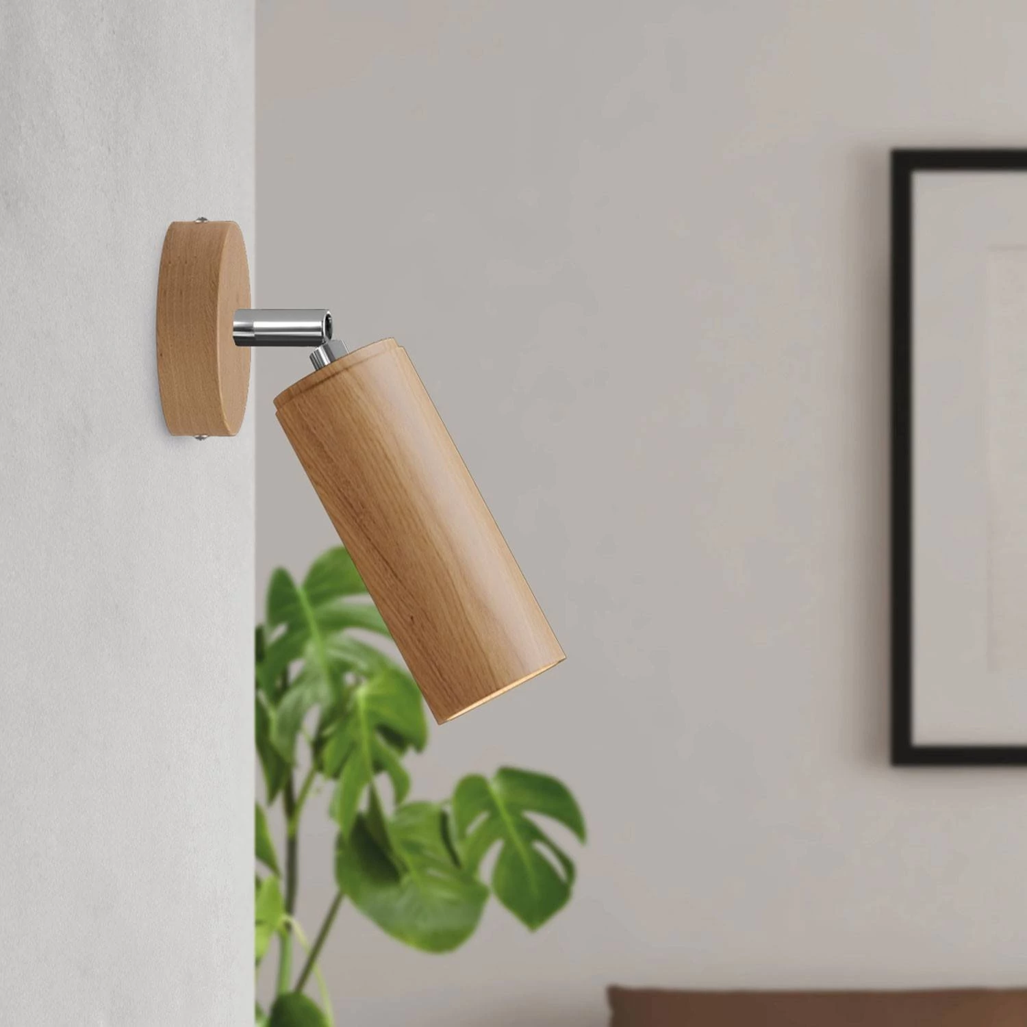Fermaluce Wood foco orientable en madera